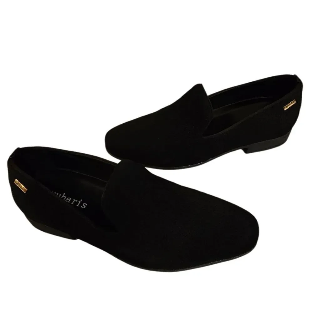 MENS UUBARRIS Like New Black Slipon Shoes sz 9